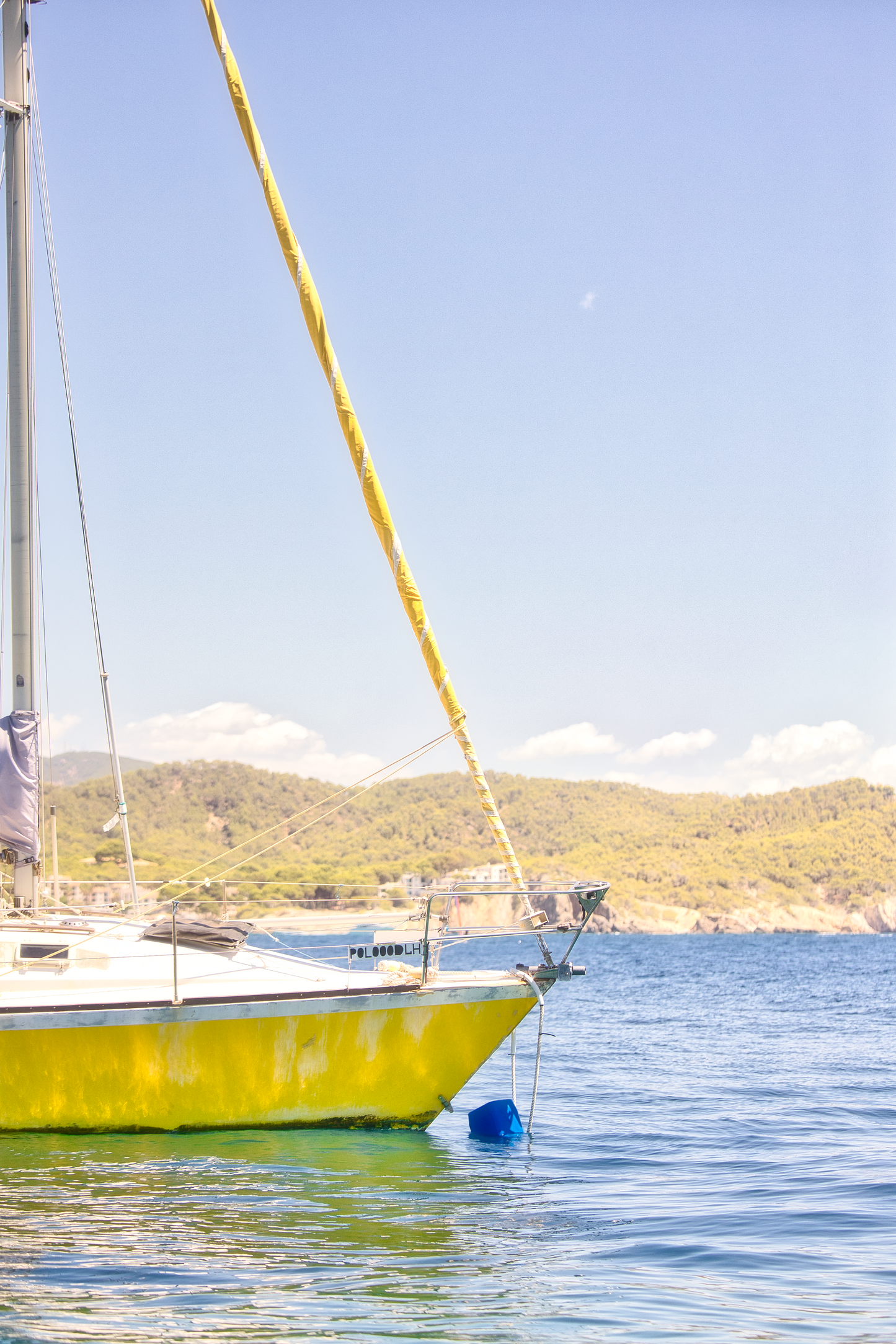Majorque - Proue du bateau jaune