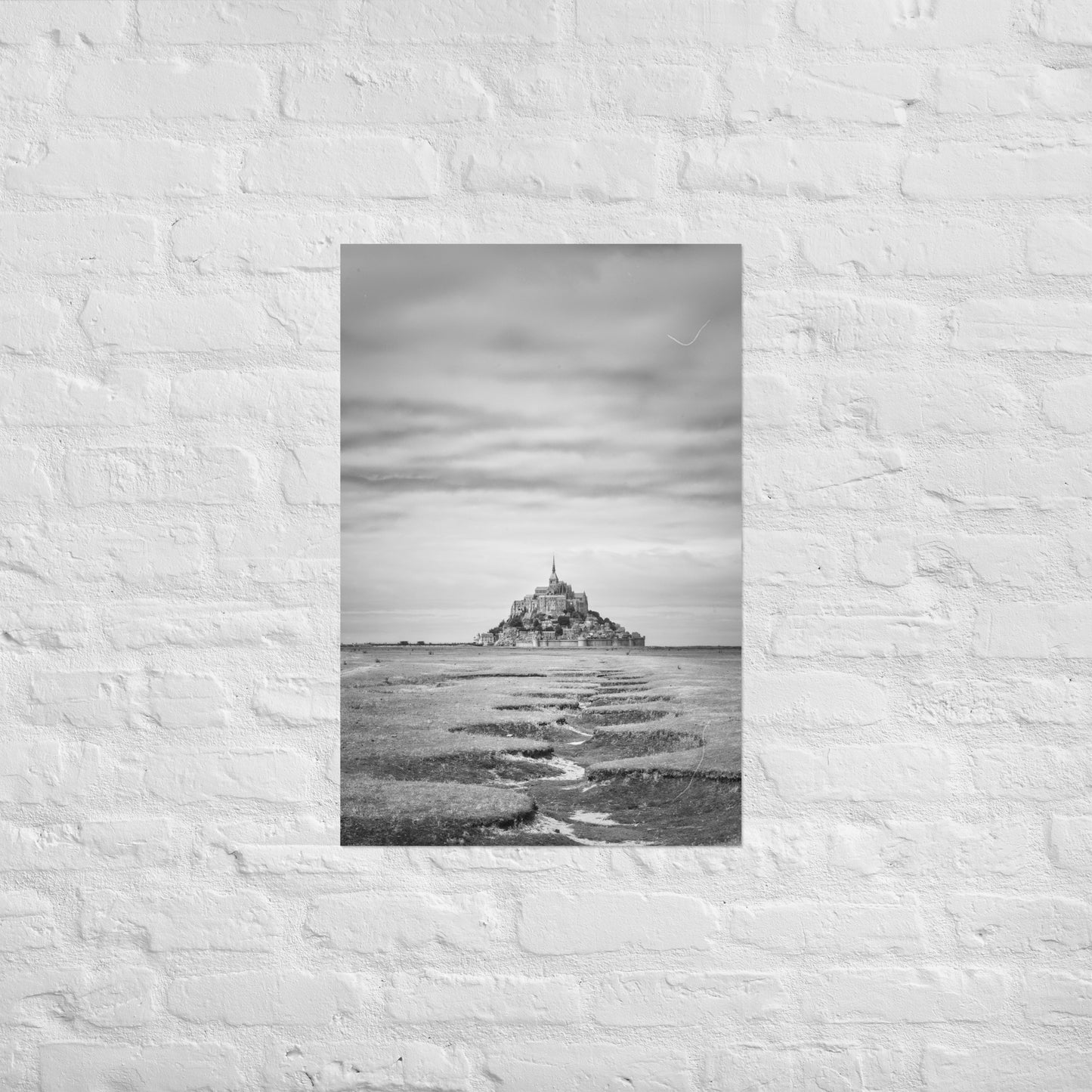 Saint-Michel - Mount in black and white